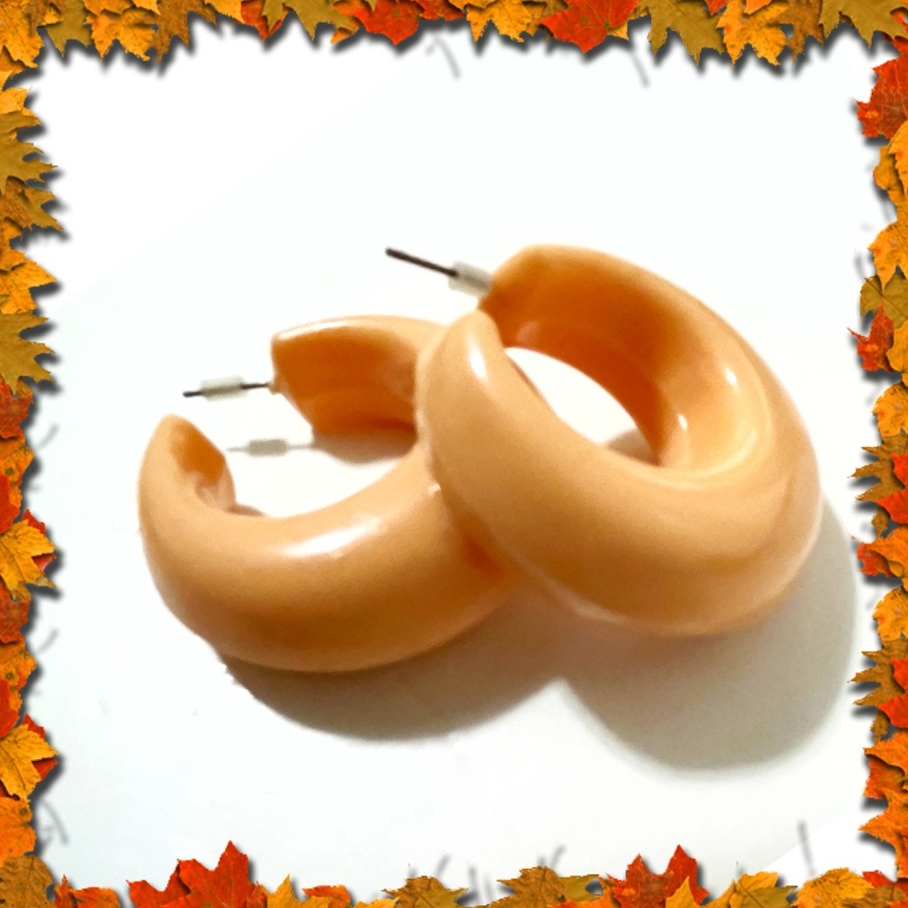 Orange earrings